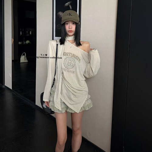 涤纶2026夏季T恤半身裙女