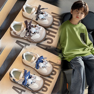 女童鞋春季2026新款儿童公主运动阿甘鞋女孩时尚软底德训板鞋大童