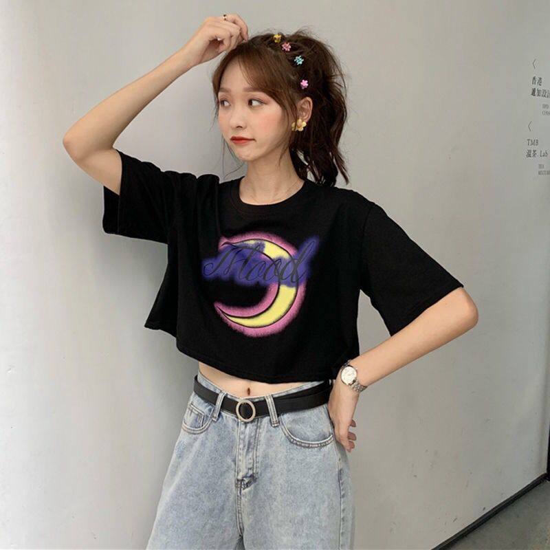 漏肚脐衣服短款t恤女夏高腰露脐短袖宽松韩版bf学生上衣潮ins超短在类目 女装/女士精品, T恤中 - 来自Buy2taobao.com提供专业的淘宝代购服务