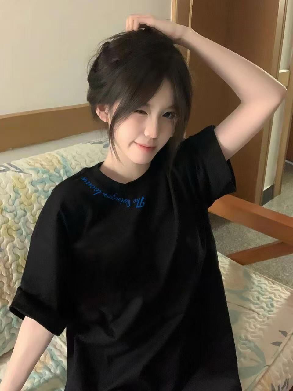 美式复古短袖t恤女夏季新款宽松小众超好看上衣女潮牌设计感半袖