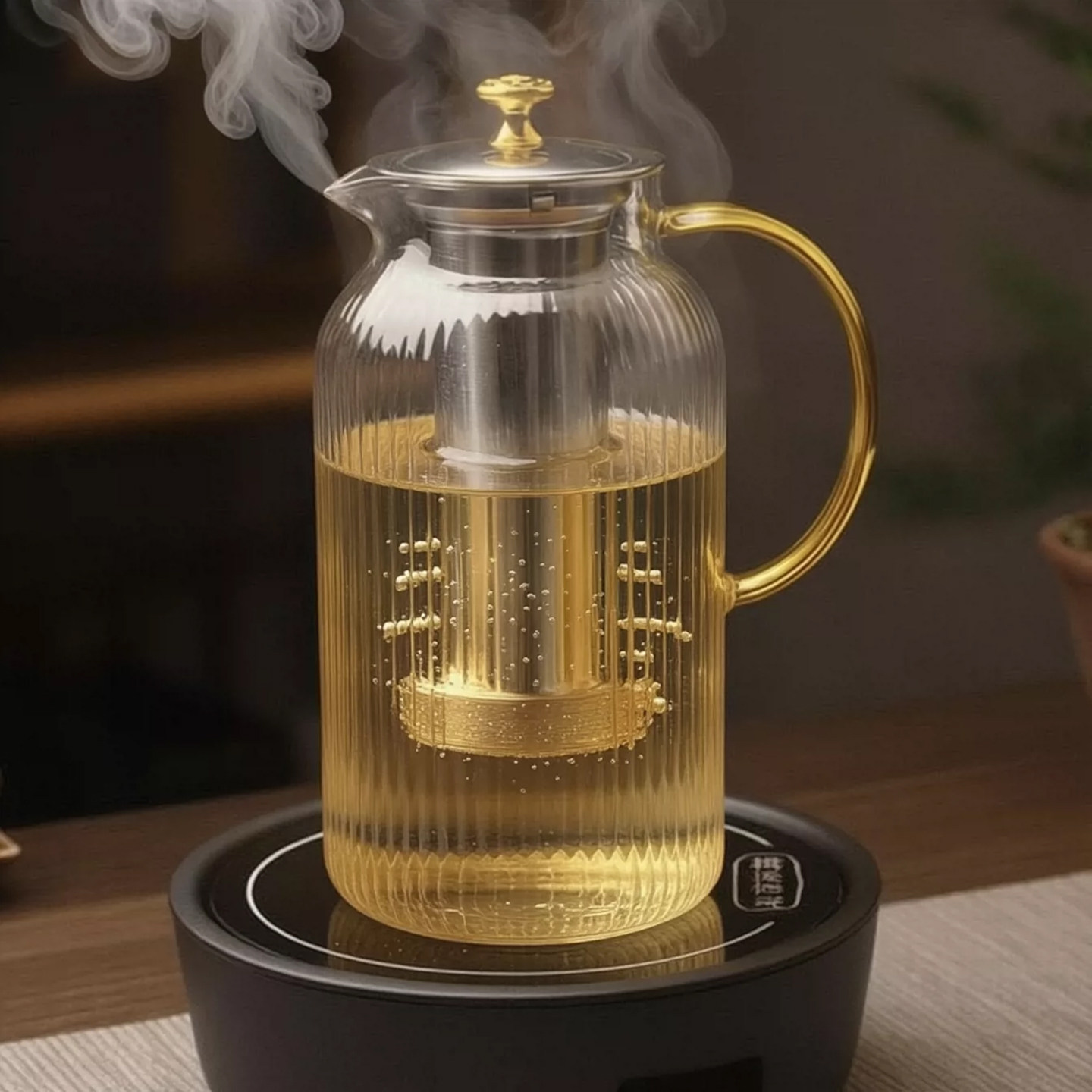 超大加厚玻璃茶壶耐热304过滤网网红泡茶壶防爆套装明火家用煮茶