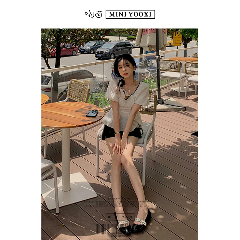 메리 제인 여성 신발 2024 여름 봄 새로운 발레 신발 여성 프랑스어 레트로 플랫 바닥 활 신발