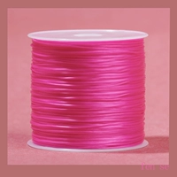 [Розовый] Один рулон — очень эластичный и прочный, бесплатная тяга для бисероплетения + руководство по бисероплетению.