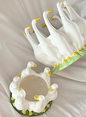 世界岛荷兰中古复古古董陶瓷手作创意花瓶花盆玄关客厅餐桌摆件