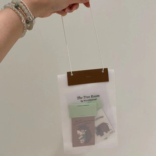 世界岛半透明磨砂硫酸纸信封创意小卡明信片手账贴纸包装袋手提袋