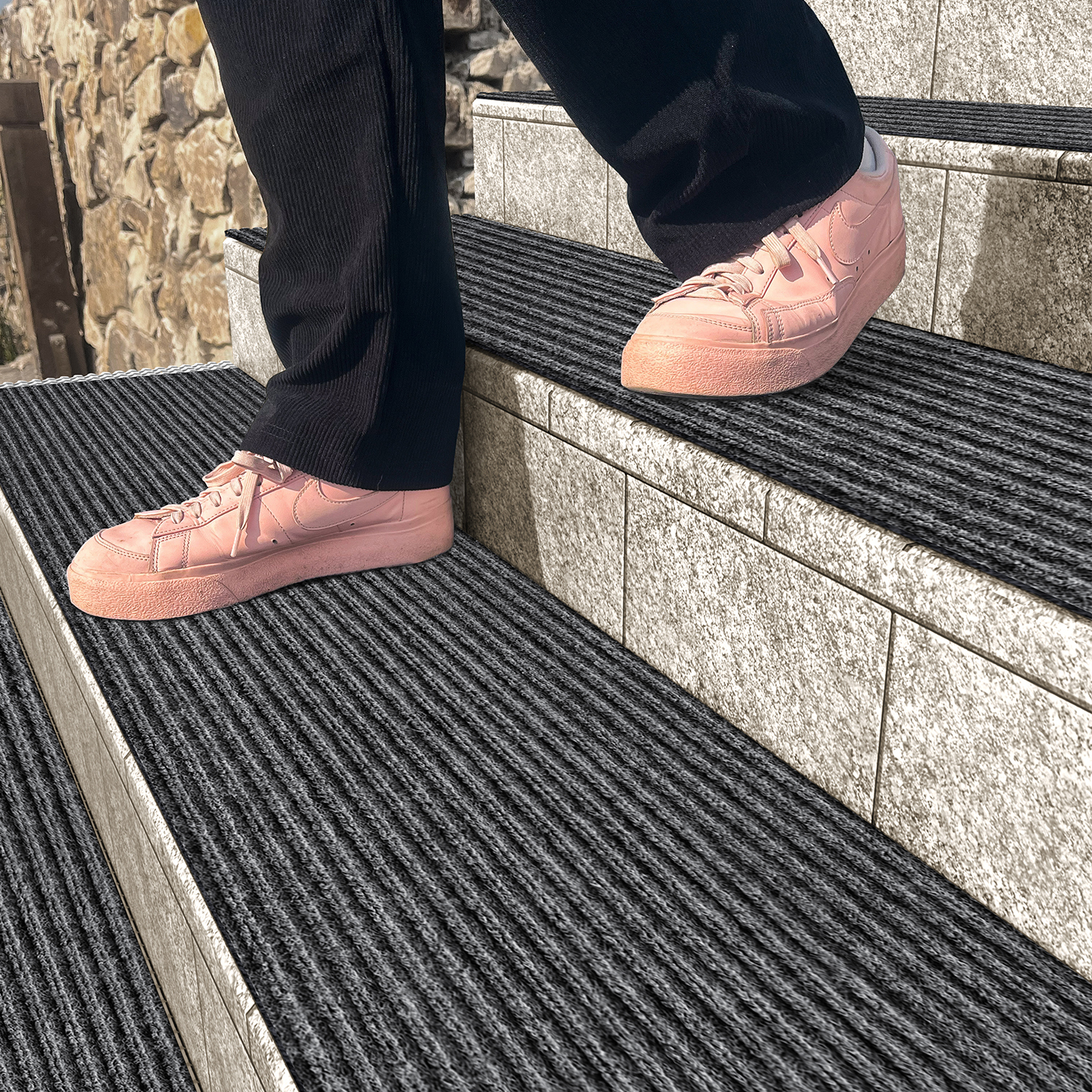 商用户外地毯楼梯踏步垫超市商铺门口地垫台阶防滑垫可裁剪脚垫