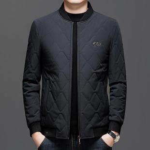 OVR运动外男 闲保暖夹休克衫 棒球领男套士棉衣秋青冬新款 中年时尚