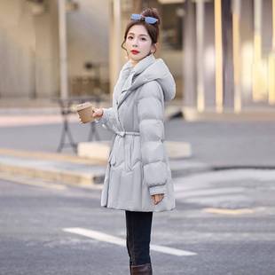连帽中款ZGE2586Y系收腰羽绒服长女205冬季新款高级感保暖收腰显