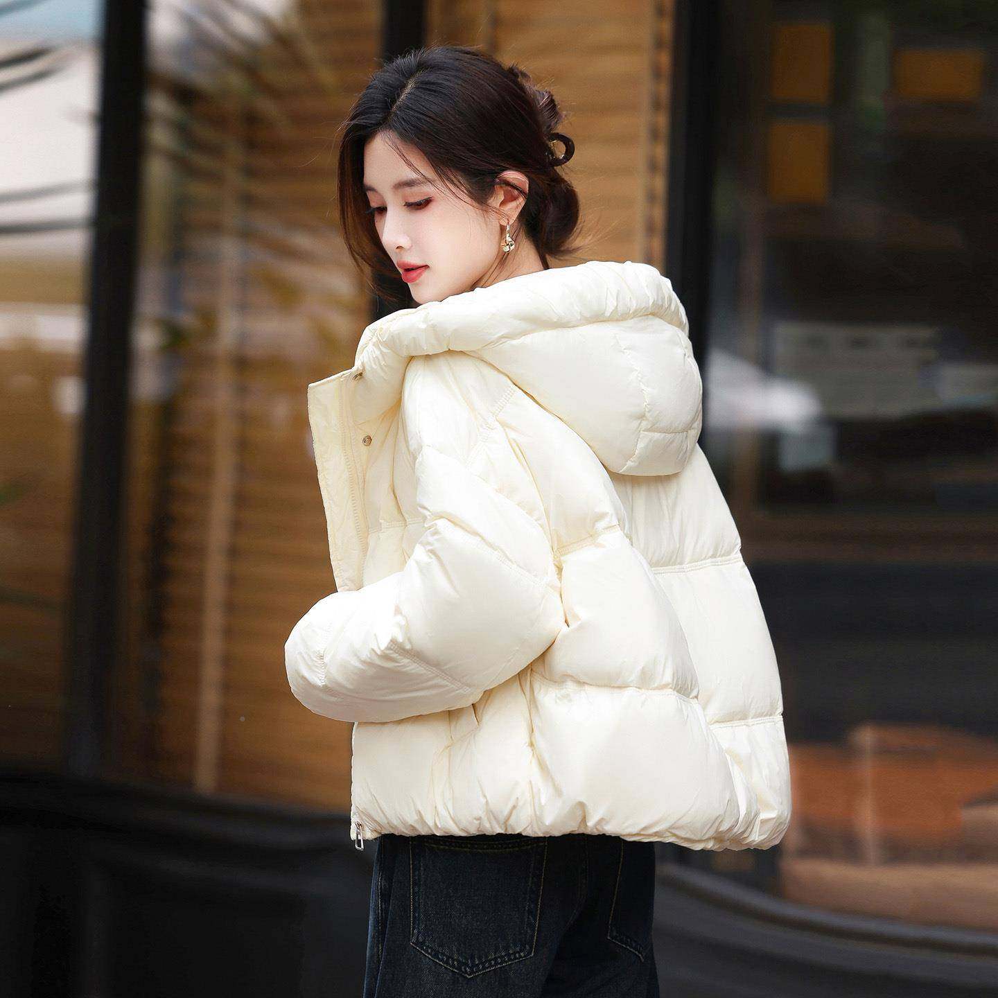 羽服女冬季短5款2ZLI25609面02新款高端洋气韩版宽松保暖白鸭绒包