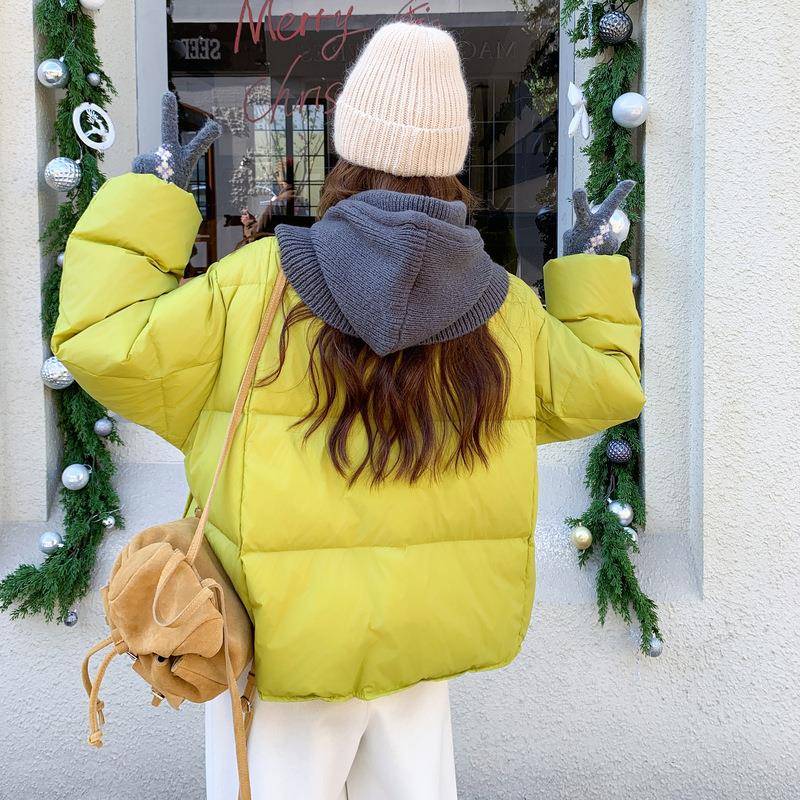 织领针羽绒服女2025冬小新款超B237-285好看的鸭洋气别致个子短款