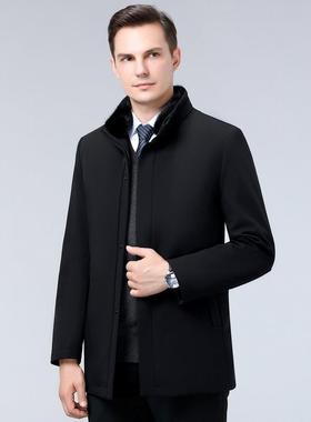 尼克服装冬季羽服男中士中长款加厚保暖年男羽绒獭兔毛内K66-K69-