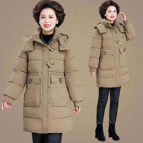 棉服女冬装2024新款个子短款装中年棉小衣时外套妈妈运84354255动