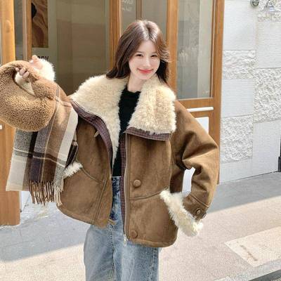 棉C082-F44好棉服女冬季加绒加厚外套2025超看巨保好衣看高级感暖