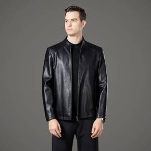 装 男皮衣夹克外套新品 立领休闲衣皮夹克外套潮 冬季 男UWW士秋新款