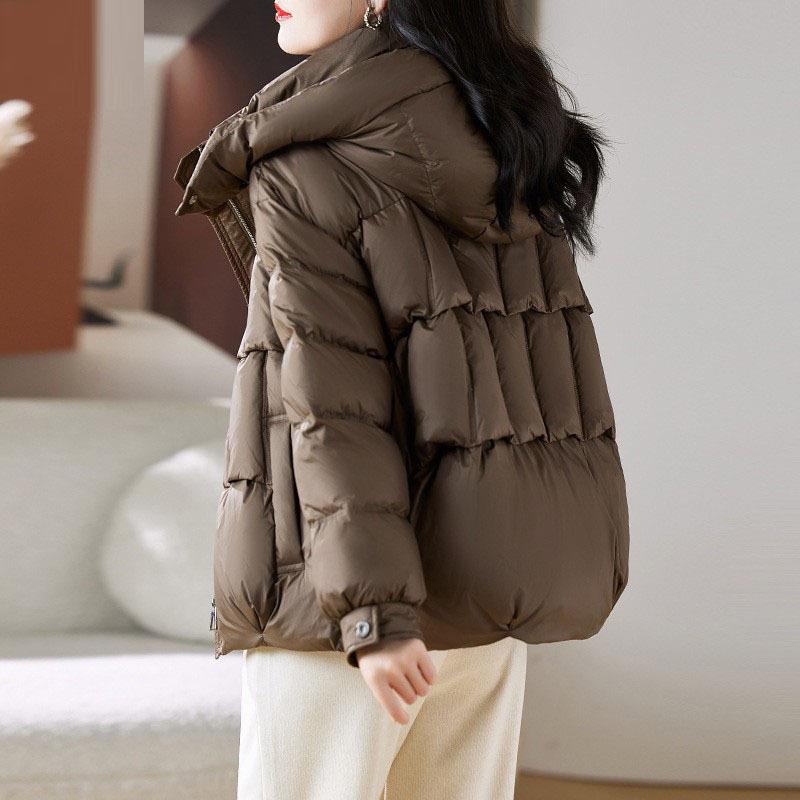 服短款羽绒服款女冬202今年ZHANG609新高端时尚加5厚保暖连帽可拆