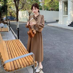 高级感套女中长装2025年春款季新款小香风马甲长衬衫裙子两ZYI681