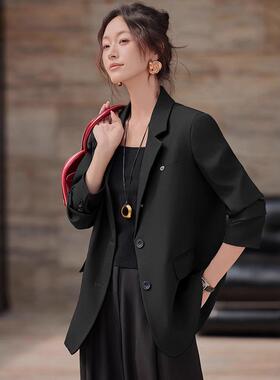 西计装灰色外套年设服感休闲西装上衣黑色正套装职场STB面试职业