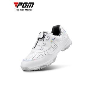 幻专利防侧旋钮鞋 滑新款 高尔夫女彩士球鞋 透气运动鞋 带纤XZ24超皮