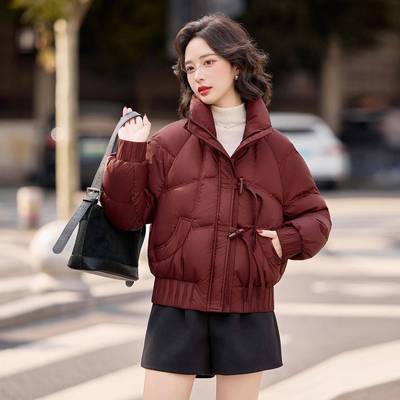 羽2025冬季新款短款绒服百搭加厚防寒保暖小个时子外套HF68801-HF