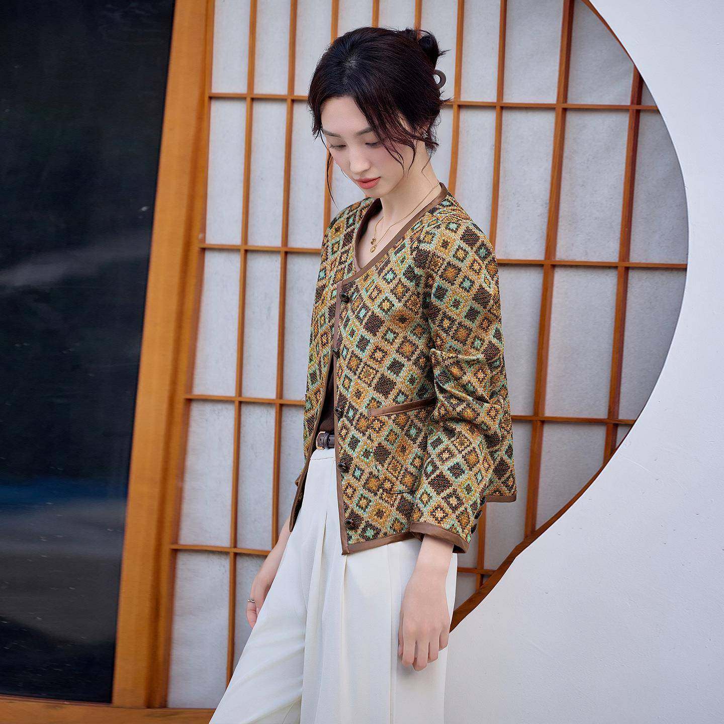 205早秋韩新款版时尚百搭显瘦长袖短ZYI9081L2款外女设计套感小众