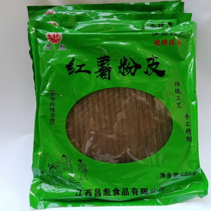 江西特产昌彪红薯粉皮480克大块粉皮炒烧汤干货地瓜粉皮包邮