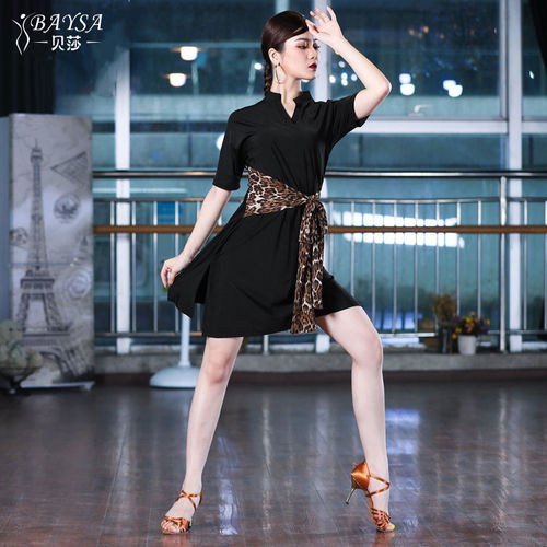 baysa贝莎拉丁舞女立领跳舞服