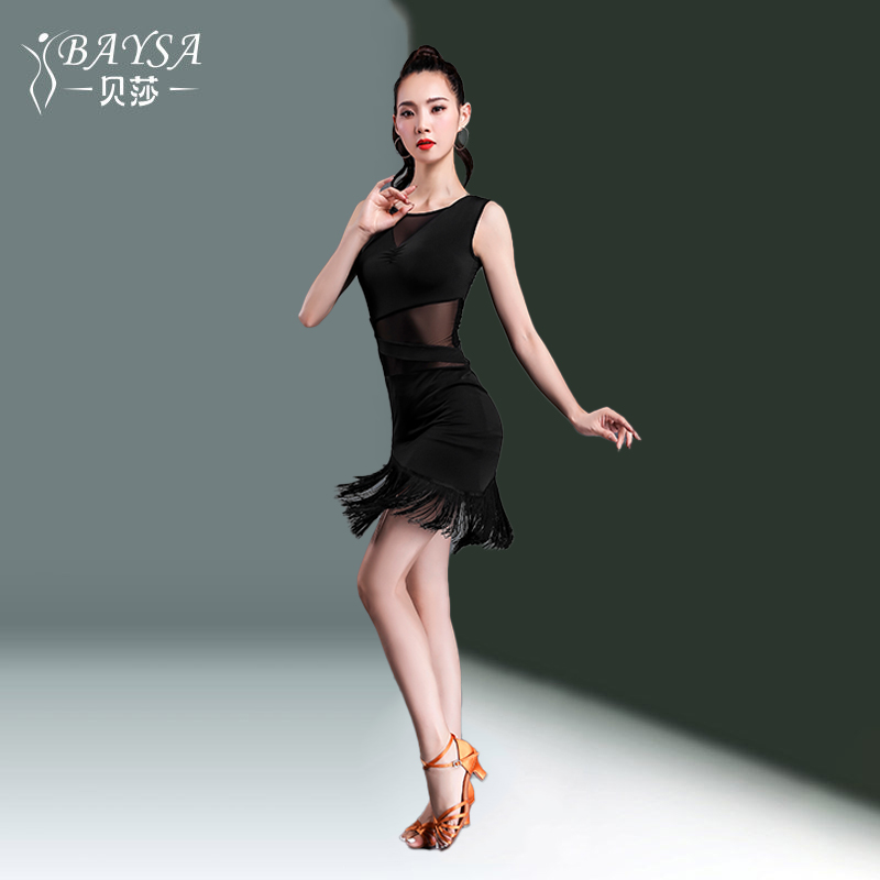 贝莎拉丁舞蹈服交谊舞练功服