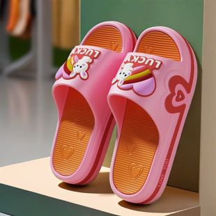 外穿居家夏天女拖鞋 加厚底 拖鞋 女家用防滑宽脚软底浴室拖鞋