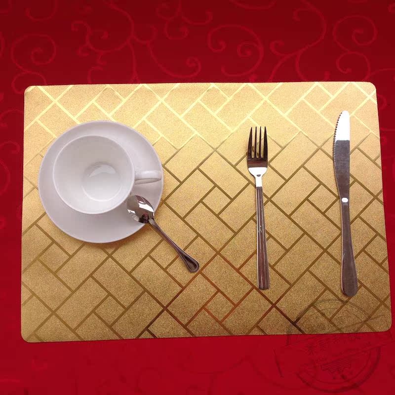 美式水洗速幹格子西餐墊歐式花紋餐台耐用餐具墊環保塑料方格盤墊在類目 餐飲具, 餐具, 餐墊中 - 來自Buy2taobao.com提供專業的淘寶代購服務