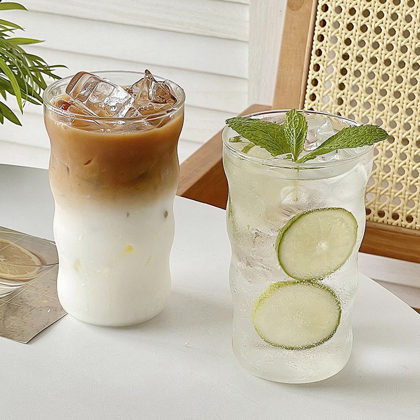高硼硅玻璃冷萃杯冰美式拿铁杯