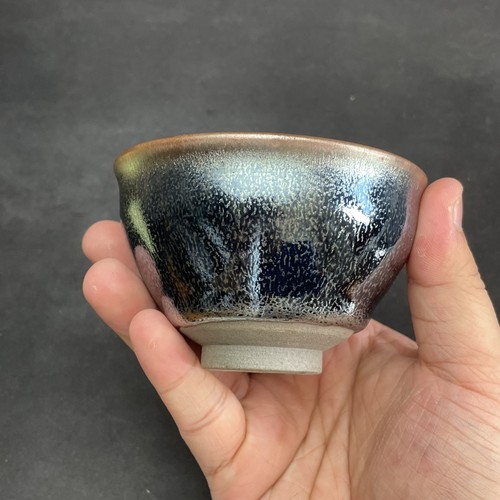 微瑕蓝麒麟建盏建阳茶盏纯手工茶杯主人杯