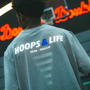 美国NCAA正品UH美式速干篮球训练短袖北卡T恤杜克投篮服运动tee