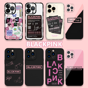 BLACKPINK手机壳苹果15iPhone14周边jennie同款rose联名JISOO华为13promax朴彩英12p金智秀lisa金珍妮11适用+