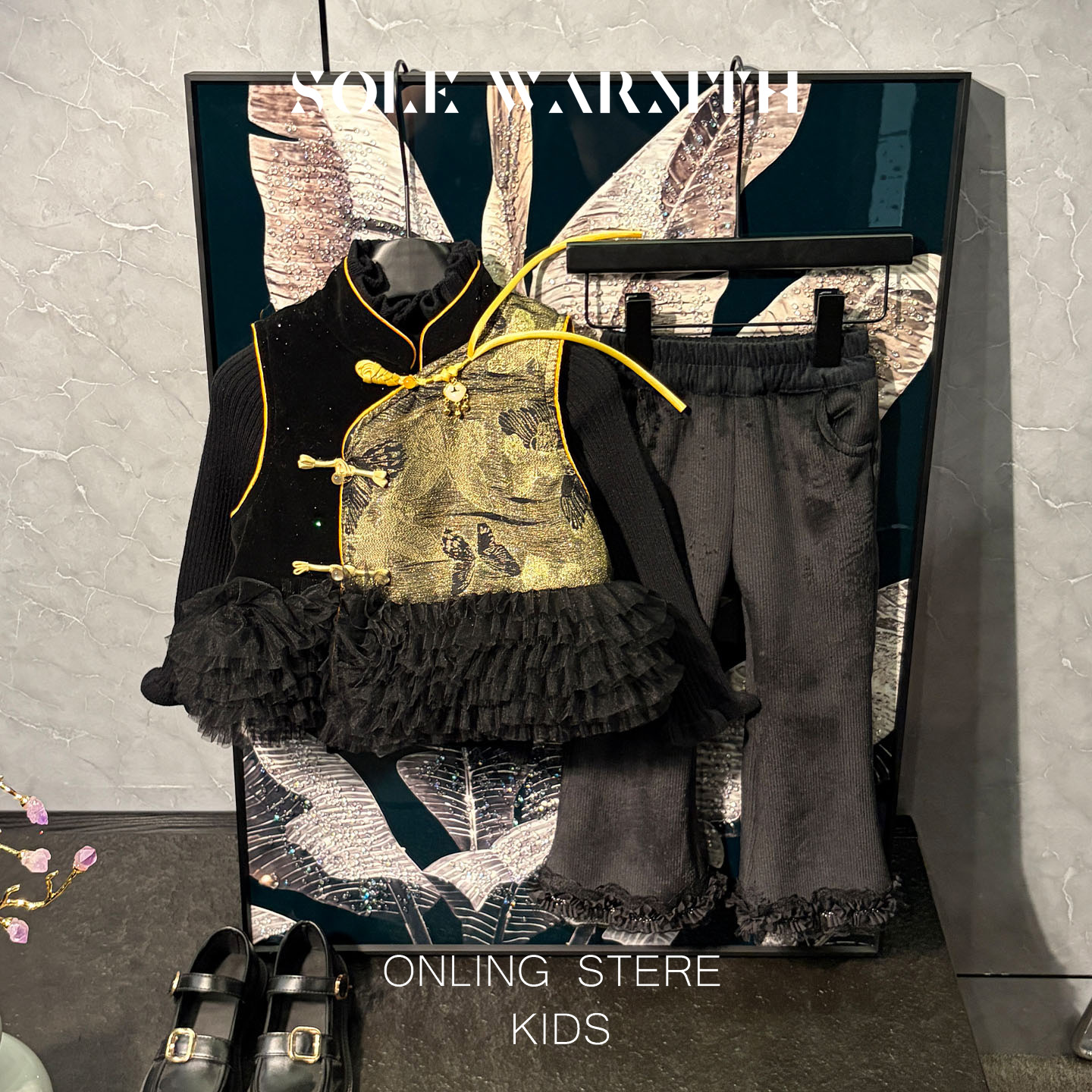 唯暖女童装2025新款推荐国风套装