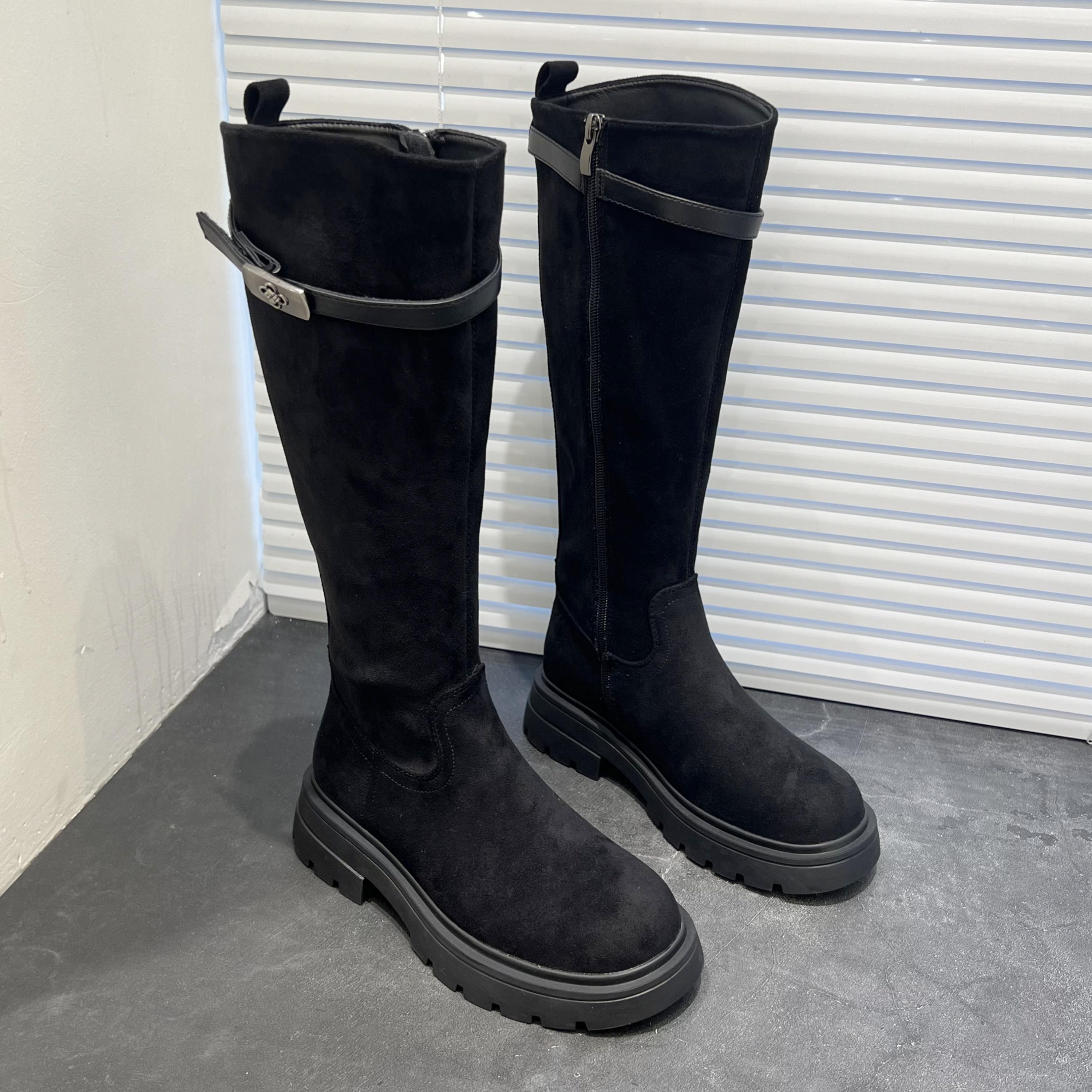 小个子高筒靴单靴厚底马丁靴