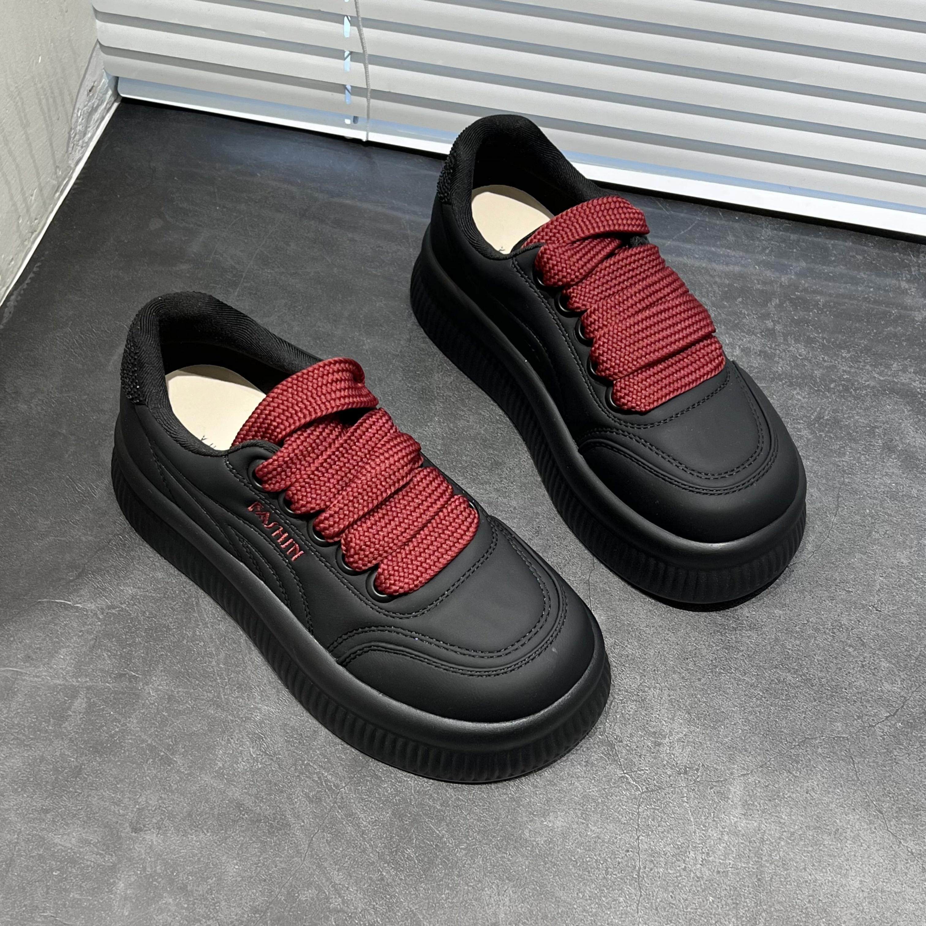 悦薇高品质女鞋厚底板鞋新款增高运动休闲鞋百搭小白鞋复古面包屑,女鞋,时尚休闲鞋,淘宝优惠券,粉丝福利购,淘宝优惠卷