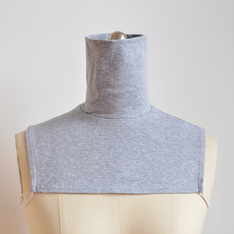 冬季保暖男士防脏加长假领子