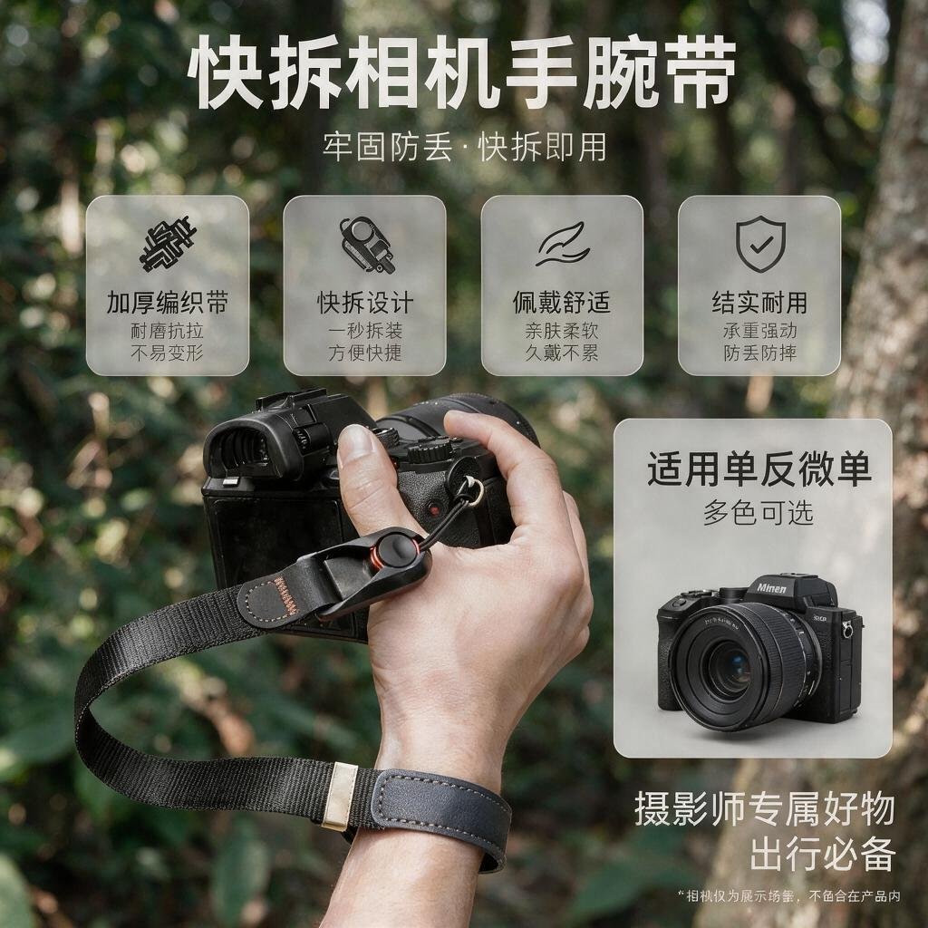 单反微单相机腕带索尼佳能