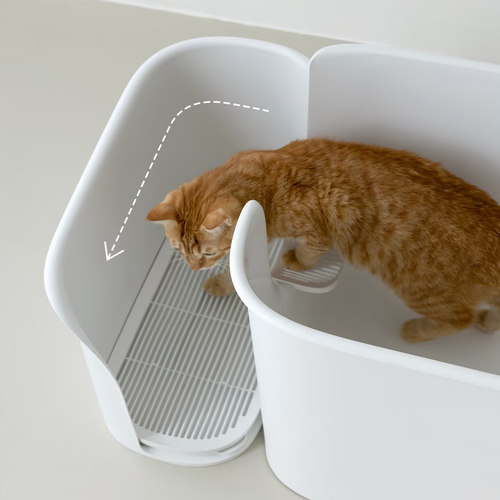 meoof猫砂盆配件门帘控砂台