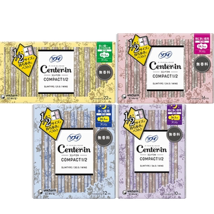 日本原装Unicharm尤妮佳苏菲Center-in瞬吸超薄棉柔日夜用卫生巾