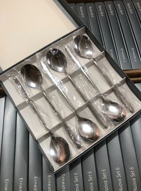 德国Eto.s精美不锈钢汤勺！沉甸甸的感觉家用长柄勺汤勺