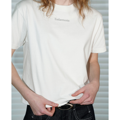 UNNNSAD简洁logo全棉圆领T恤