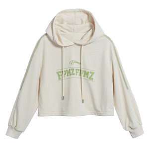 天谜卫衣字母清新连帽休闲宽松韩系上衣2024春季女装TMi241087