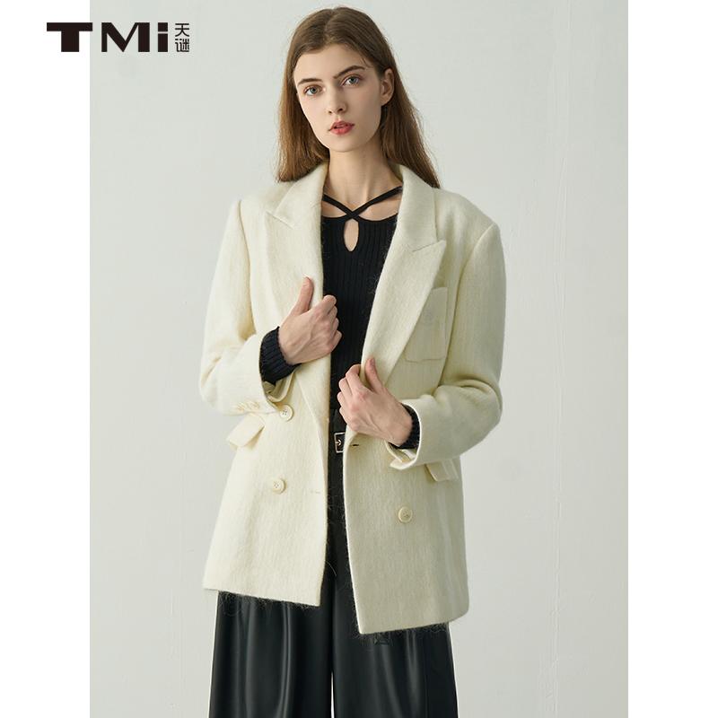 简约通勤长袖西装大衣