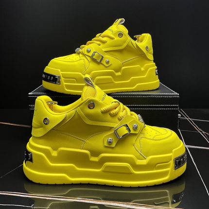 原创设计师款厚底小白鞋2025秋季新款潮牌男鞋百搭板鞋男士休闲鞋