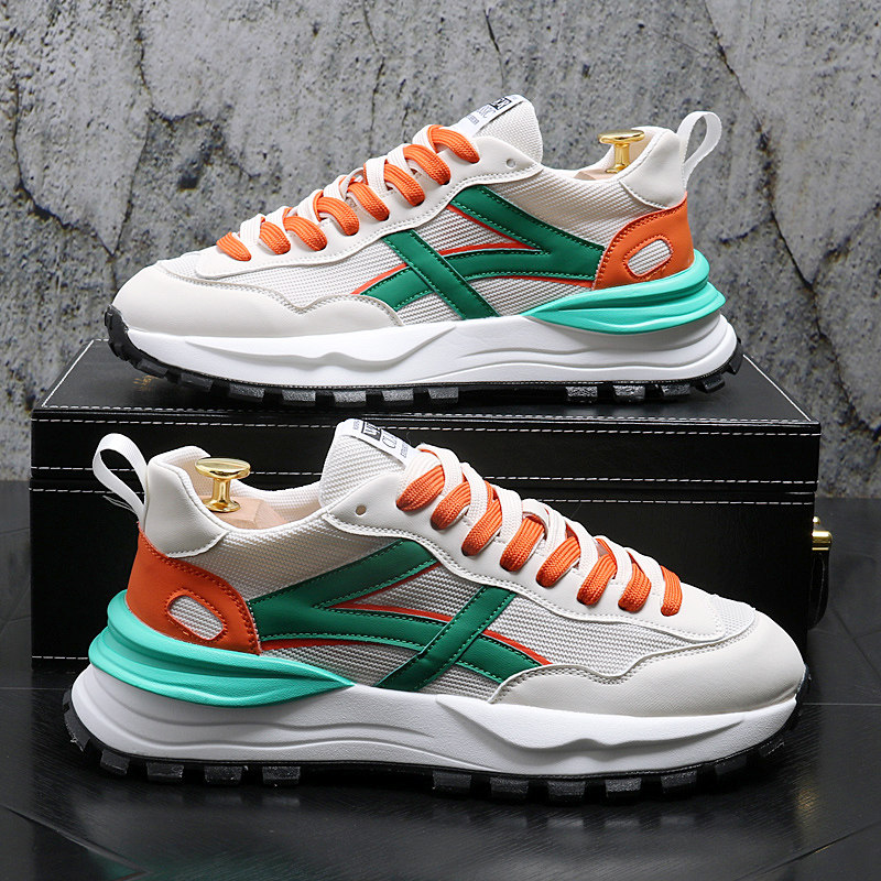 厚底老爹鞋舒适透气阿甘鞋溶解底潮牌男鞋飞织网布男士运动休闲鞋,流行男鞋,时尚休闲鞋,淘宝优惠券,粉丝福利购,淘宝优惠卷