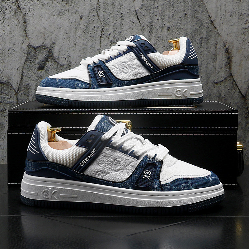 男士休闲鞋春季新款滑板鞋网红潮牌男鞋子青春潮流时尚百搭小白鞋