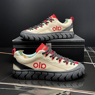 户外工装男鞋2025秋季新款徒步鞋舒适德训鞋潮流百搭男士休闲鞋子