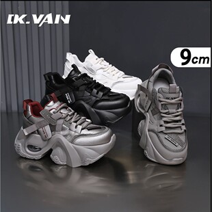 低帮运动厚底女鞋 DK.VAN黛珂薇增高9CM小个子增高老爹鞋 2026春季