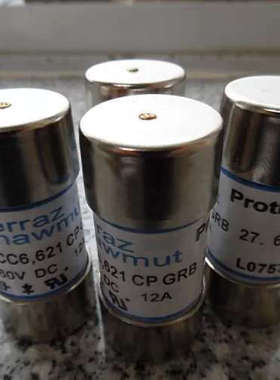 Ferraz保险管CC6，621 CP GRB 27.60 12 660VDC 12A L075703